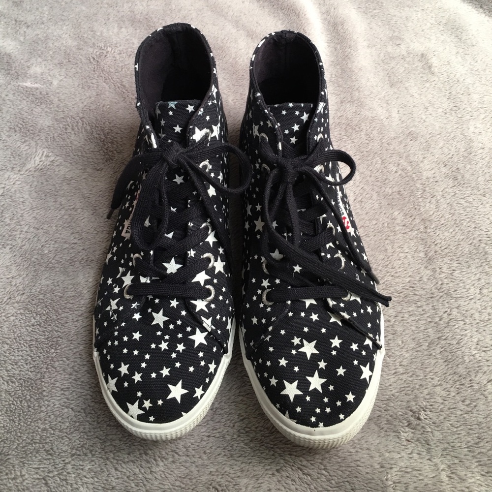 Superga hi- top Sneakers with stars
