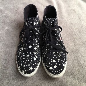 Superga hi- top Sneakers with stars