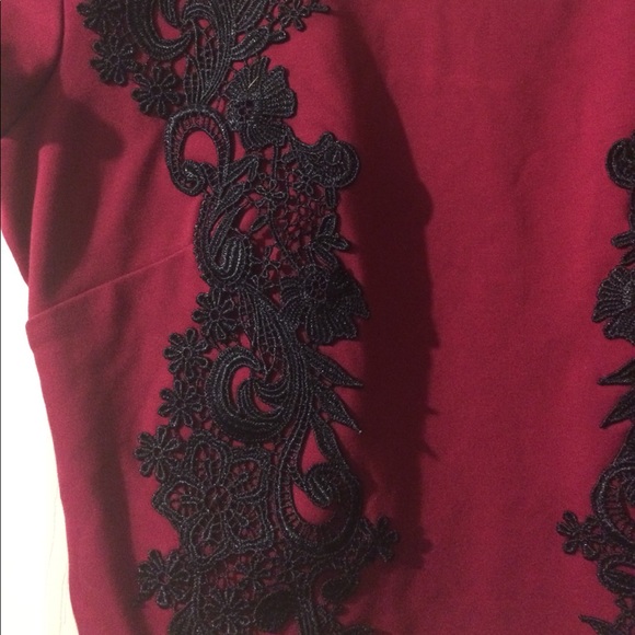 Bebe Maroon Crop Top - Picture 4 of 4