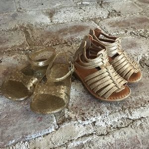 Toddler Gold Sandals