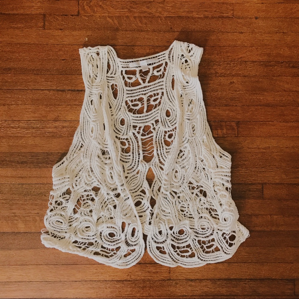 Lauren Conrad Crochet Vest