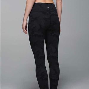 RARE black camo Lululemon leggings