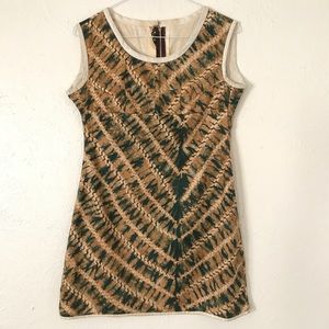 vintage 60s/70s marbled tie dye shift dress