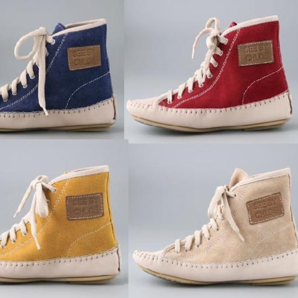 See by Chloe Suede Hi Top Sneaker