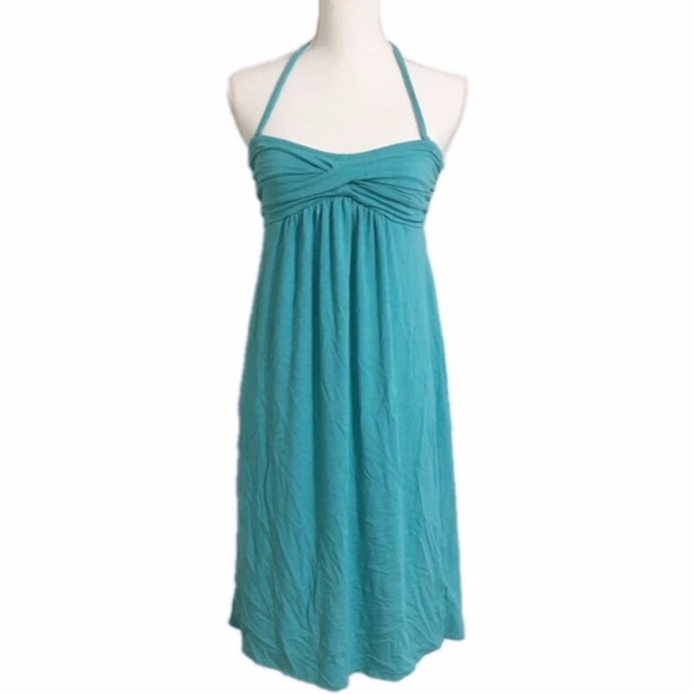 J. Crew Teal Halter Shift Dress Size M