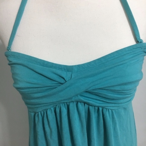 J. Crew Teal Halter Shift Dress Size M - Picture 3 of 3