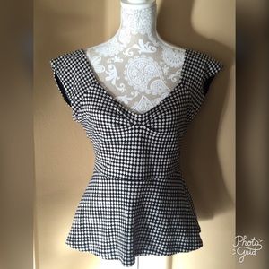 Anthropologie Deletta Peplum Cut-Out Top