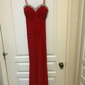 La Femme Red Formal Dress