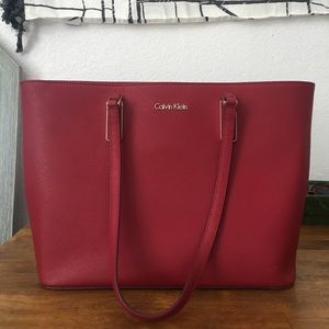 Red Calvin Klein Purse