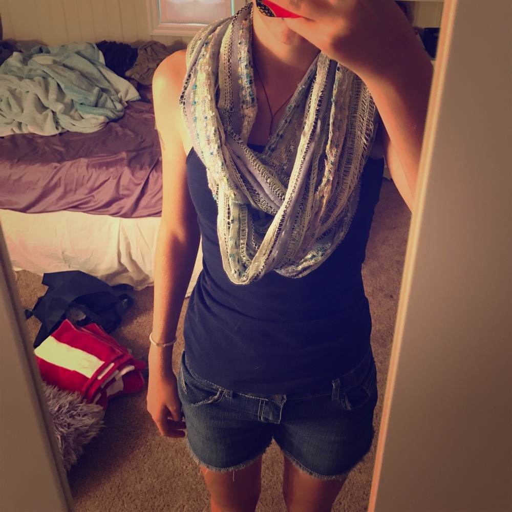 Pastel Patterned Infinity Scarf
