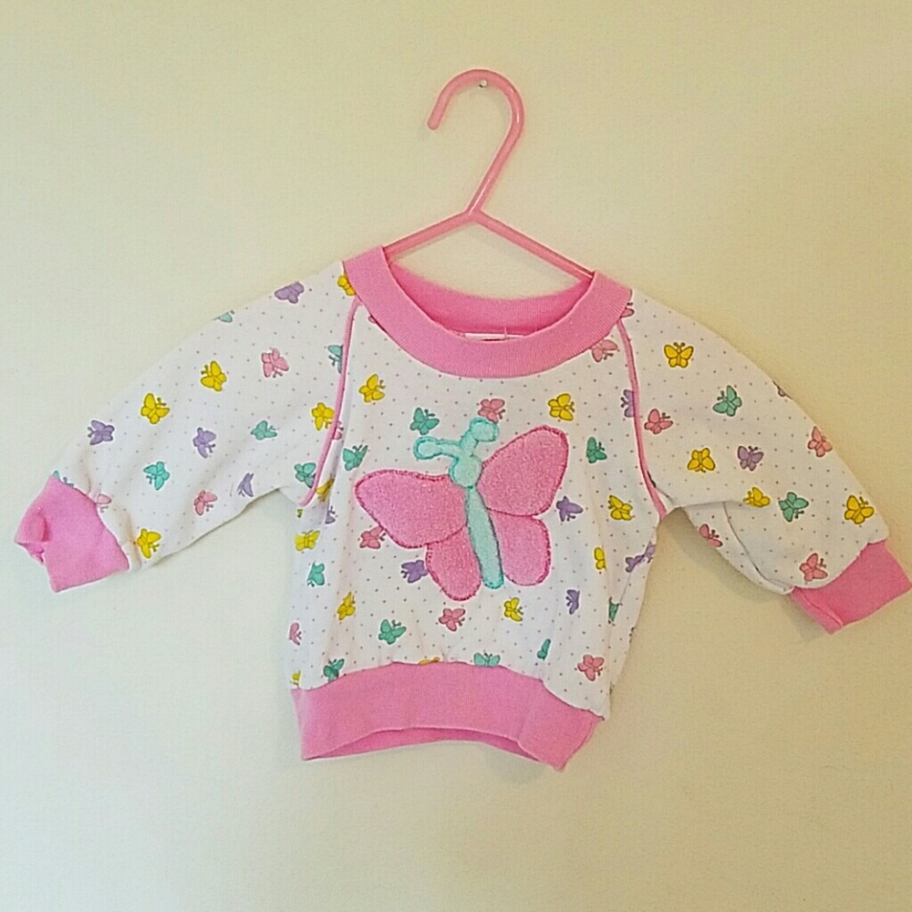 Vintage Butterfly Raglan Sweatshirt
