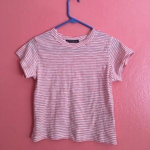 Brandy Melville Red and white stripes t shirt