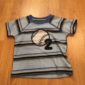 BABY Sonoma 18 month-old Blue Baseball T-shirt
