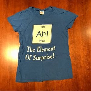Ironic blue element of surprise tee