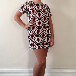 Aztec Print Dress