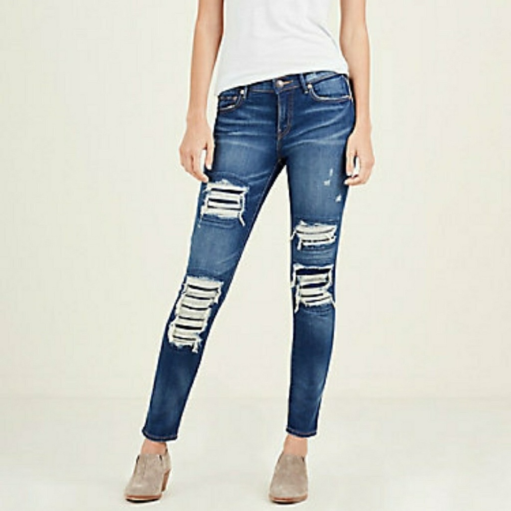 NWT True Religion Halle Super Skinny jeans
