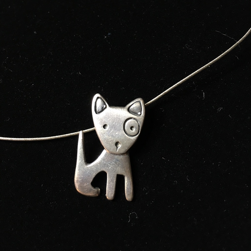 Silver Puppy / dog Pendant