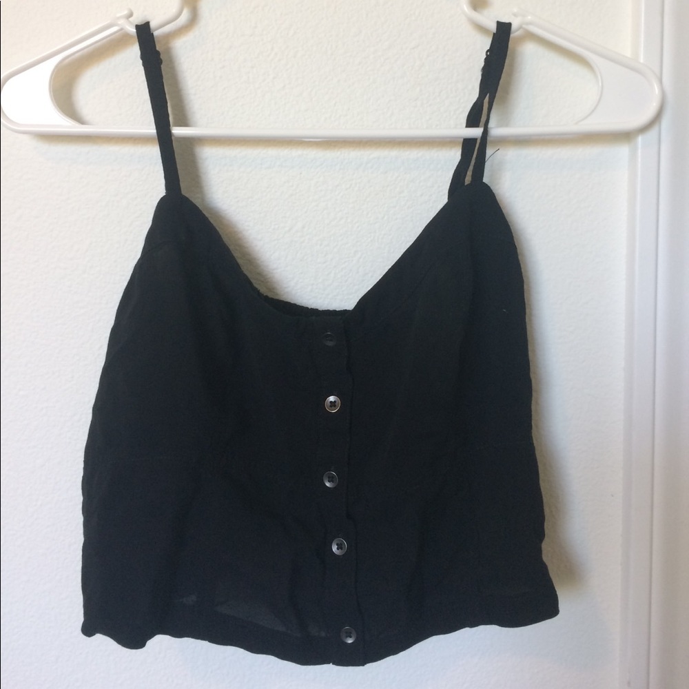 Express black crop top