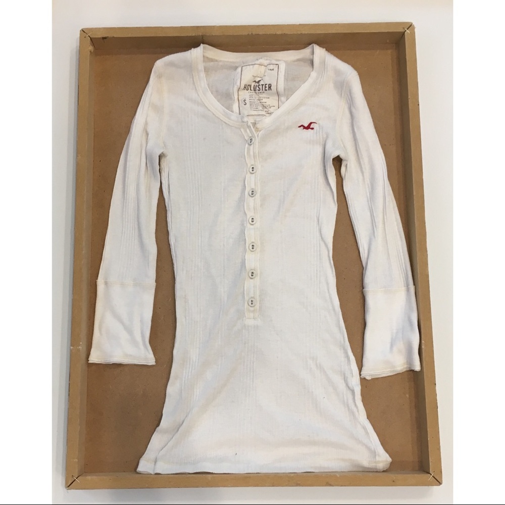 Hollister white shirt