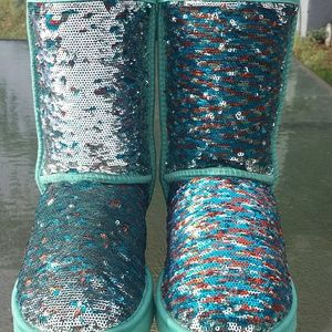 Sequin Boots