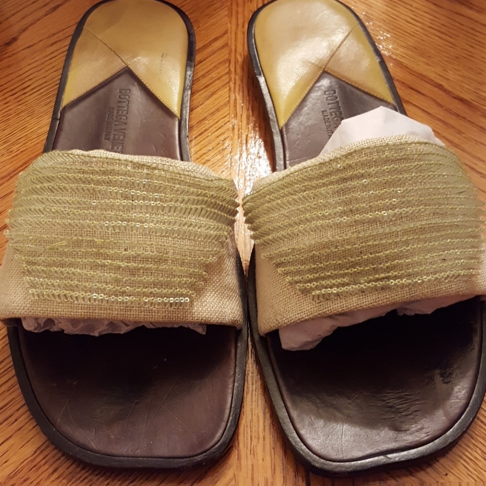 These are tan with a light green beating
