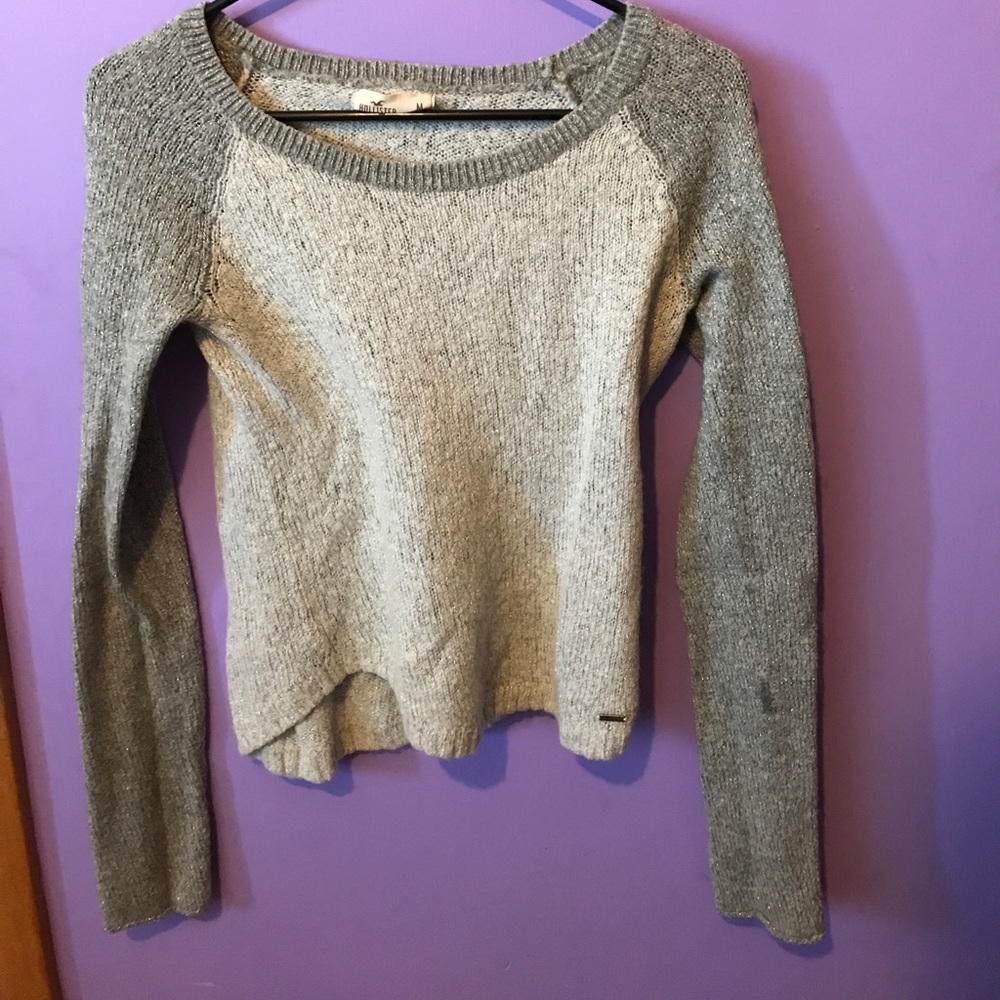 Hollister Knit Baseball Style Sweater