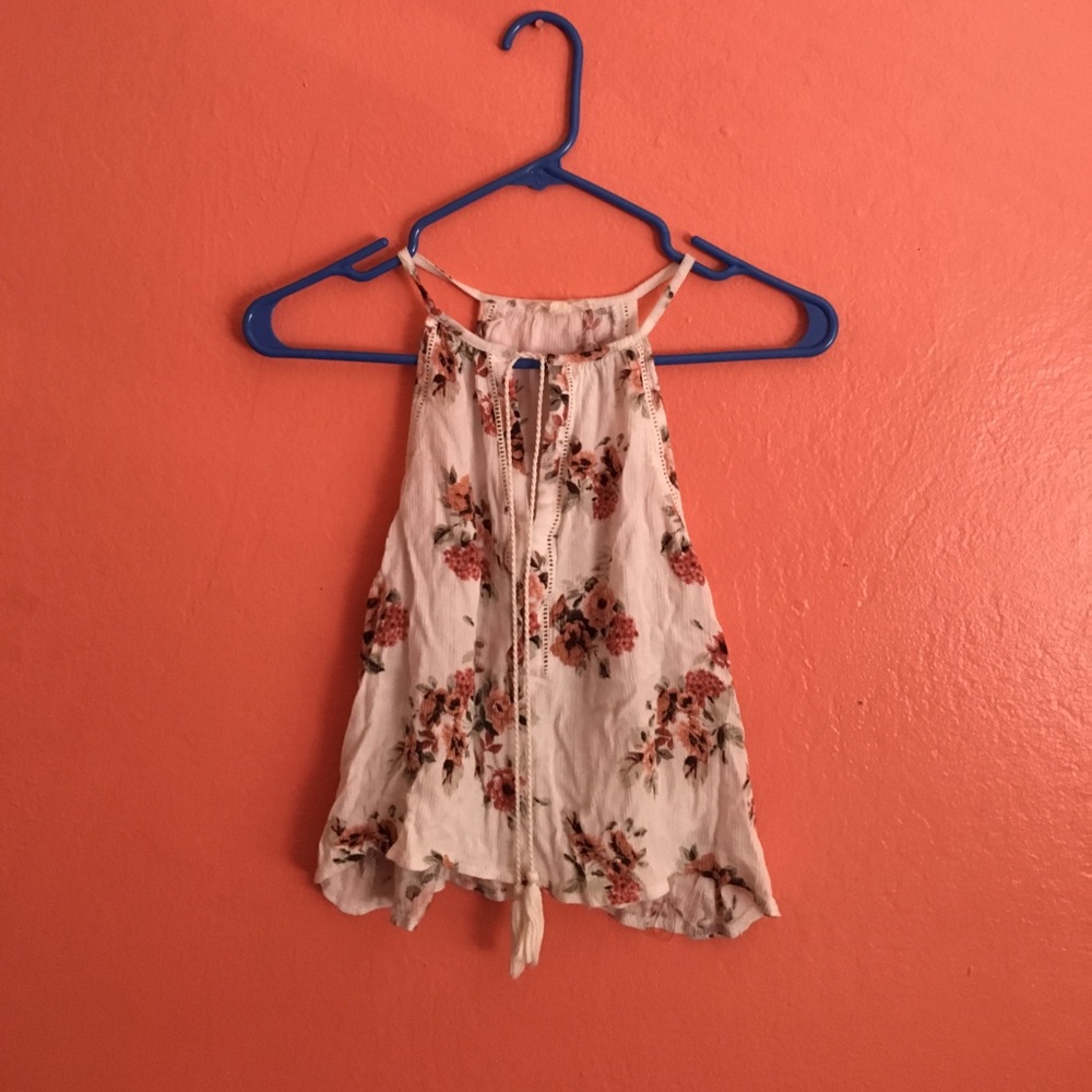 White floral top