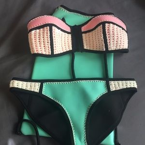 Triangl Crochet Bandeau Bikini