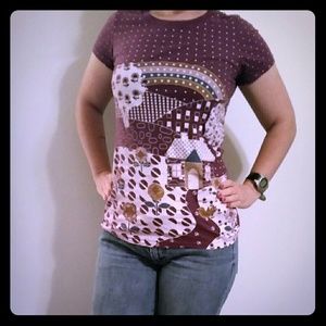 $ SALE Small Crafty Couture purple shirt