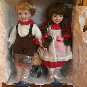 Jack and Jill porcelain dolls
