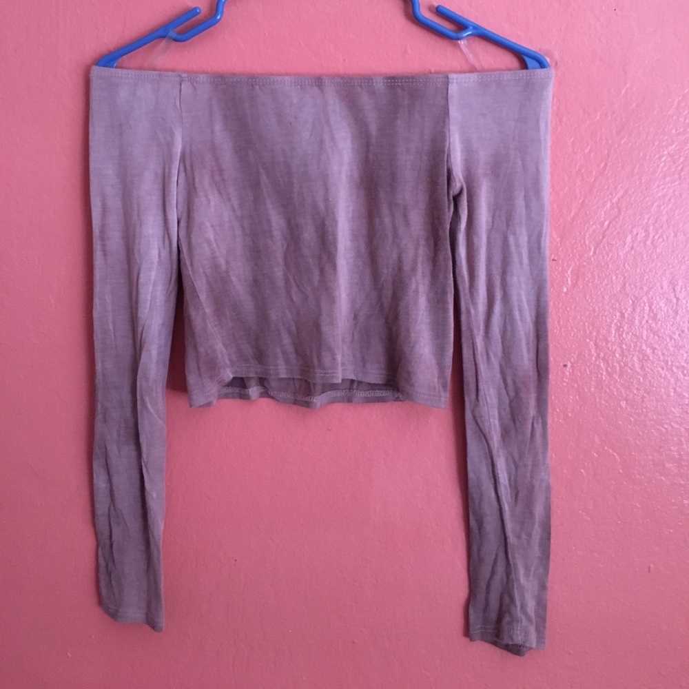 Pink off the shoulder top