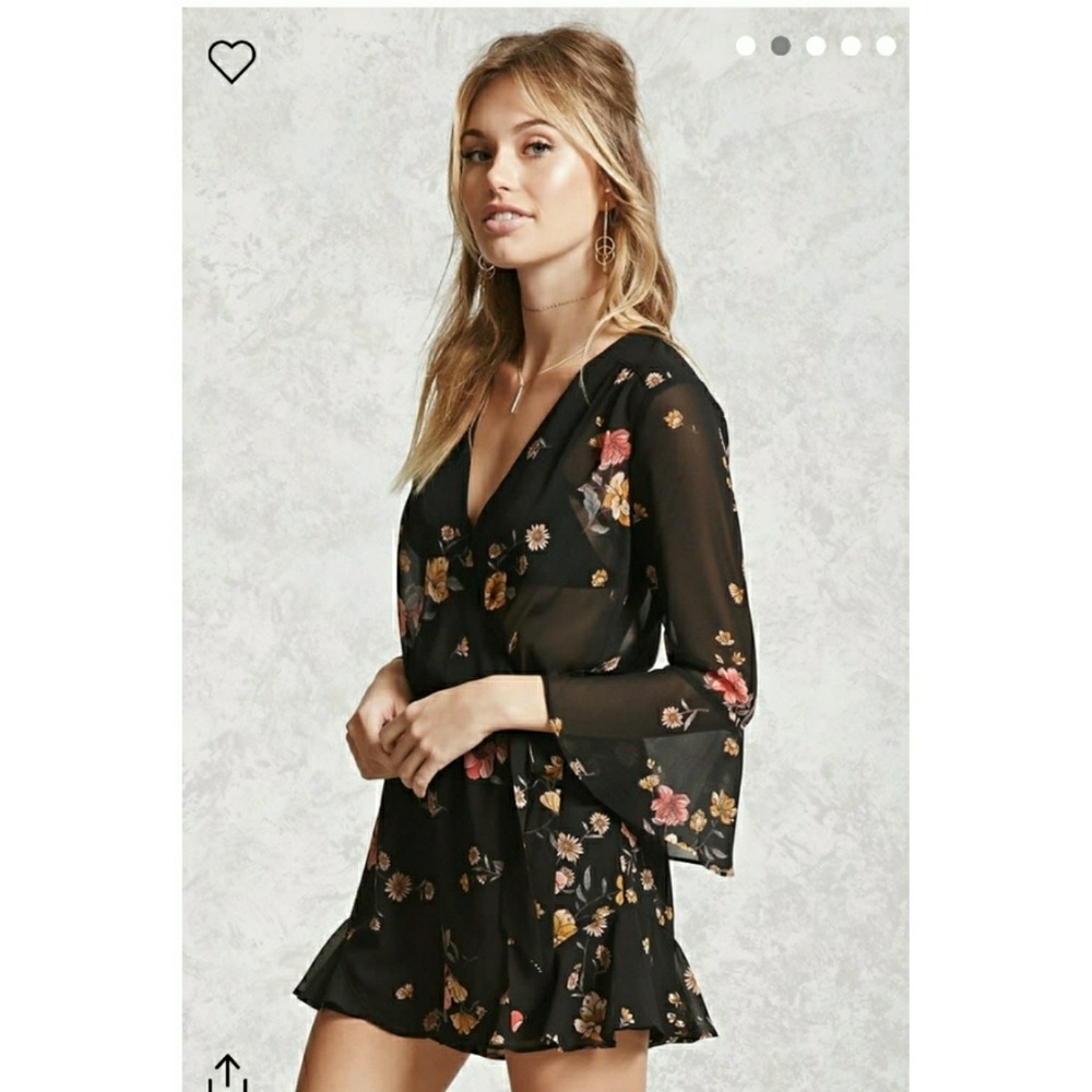 Floral Romper - Picture 1 of 3