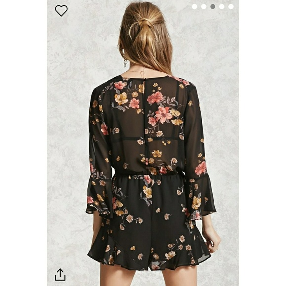 Floral Romper - Picture 2 of 3