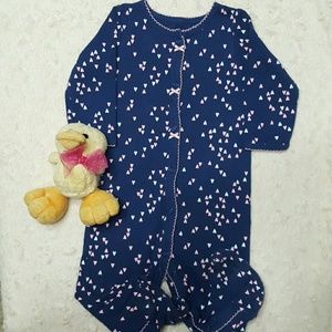 💕Navy Sweetheart Footie💕