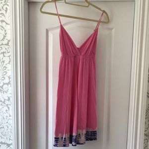 Gypsy cotton tie dye spaghetti strap dress