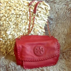 🌹Tory Burch red leather bag 🌹