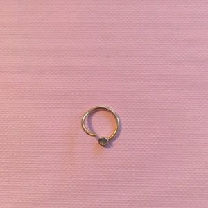 maria tash fixed bead opal ring