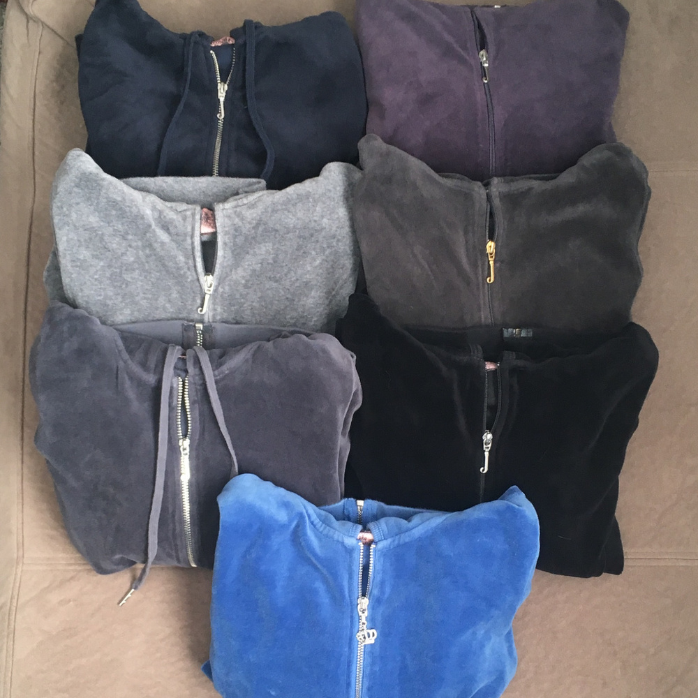 JUICY COUTURE VELOUR HOODIES BUNDLE OF 6