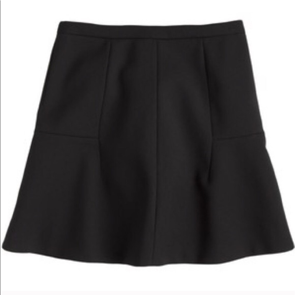 Black J.Crew fluted skirt. (10)