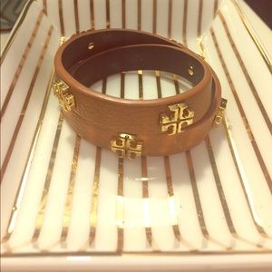 Tory Burch wrap leather bracelet