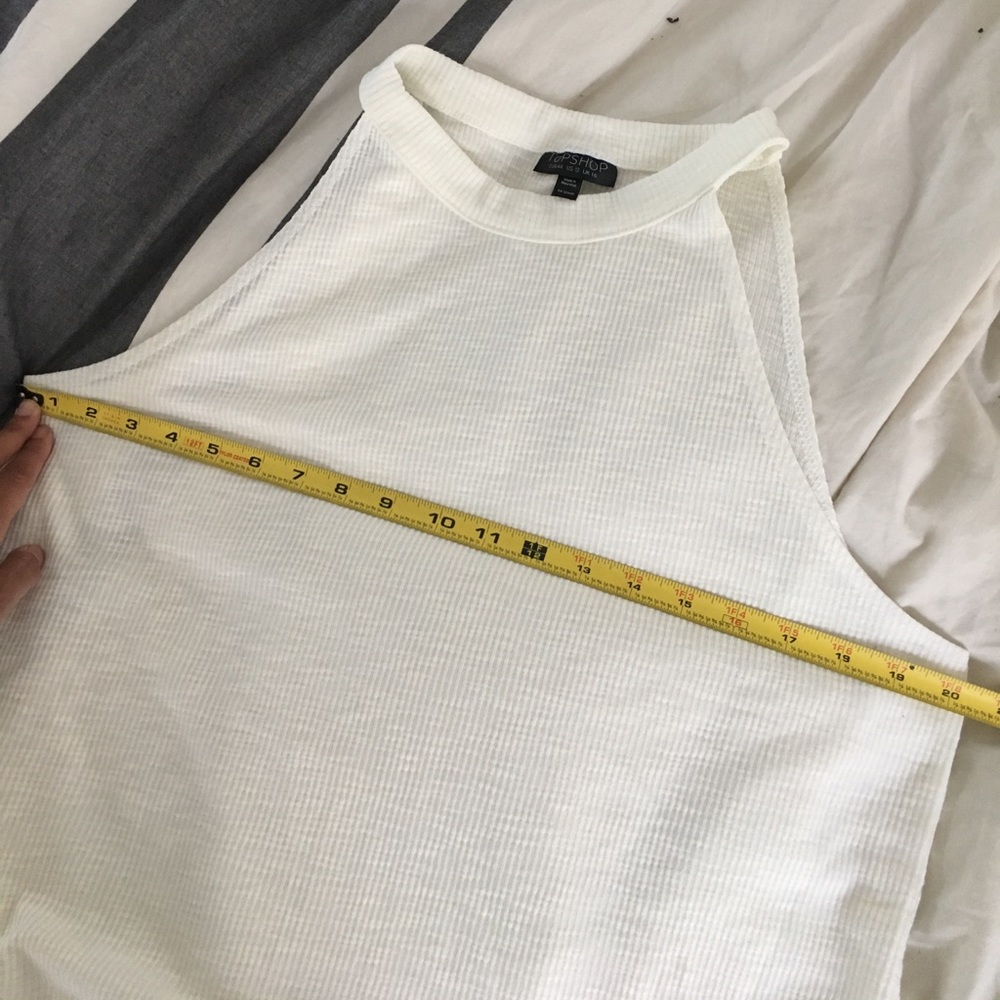 SALE! NWOT Topshop Ribbed High Neck Tank - Picture 7 of 8
