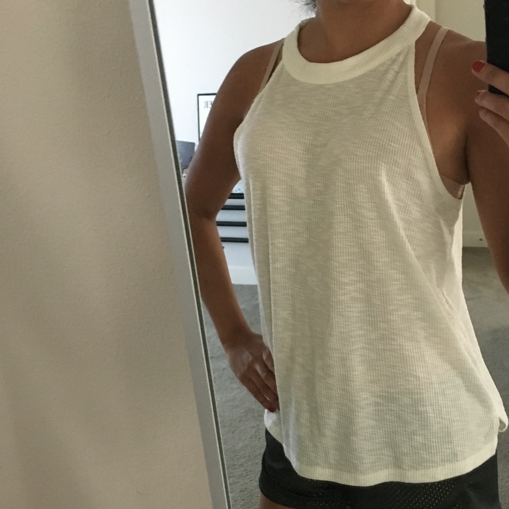 SALE! NWOT Topshop Ribbed High Neck Tank - Picture 8 of 8