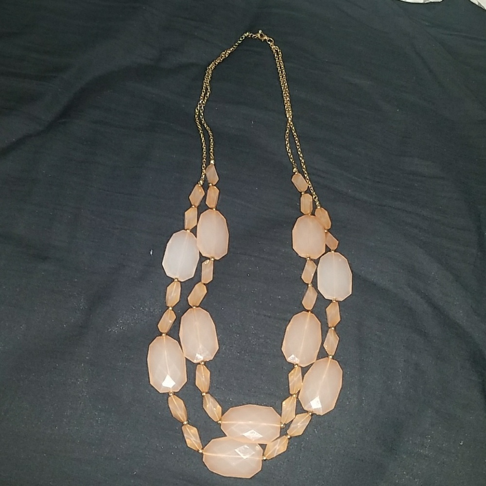 pink 2-tear necklace