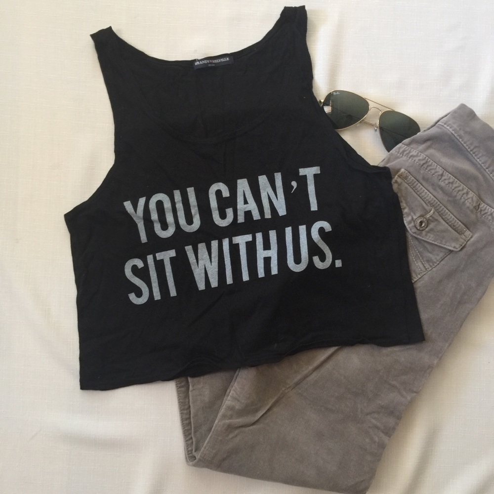 Brandy Melville Black crop top
