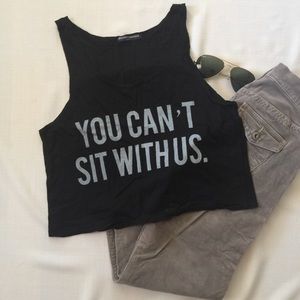 Brandy Melville Black crop top