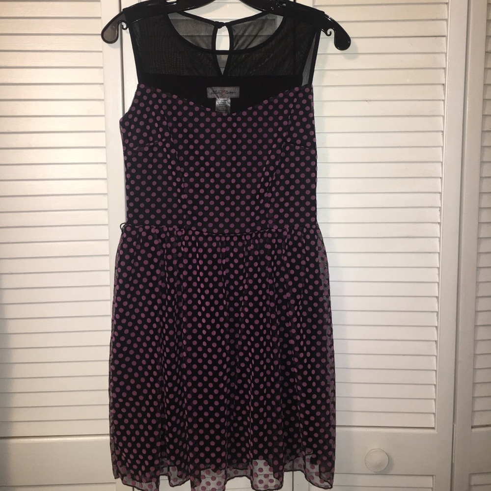 Black & Purple polka dot dress!