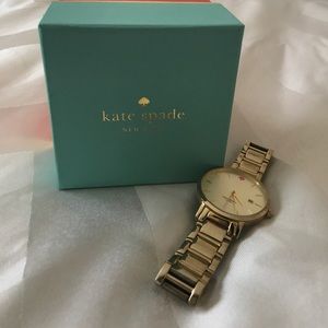 Kate Spade "Gramercy" Gold Watch with box