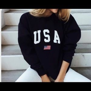 blue USA sweatshirt