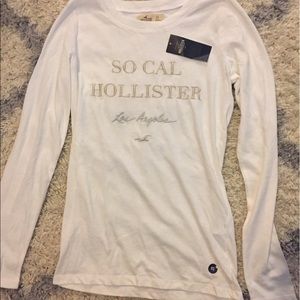 Hollister white long sleeve
