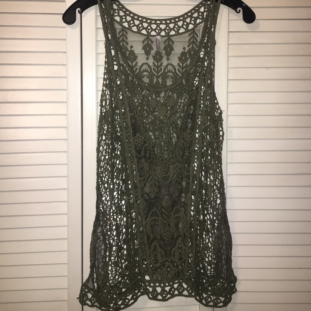 Beautiful Olive Lace top